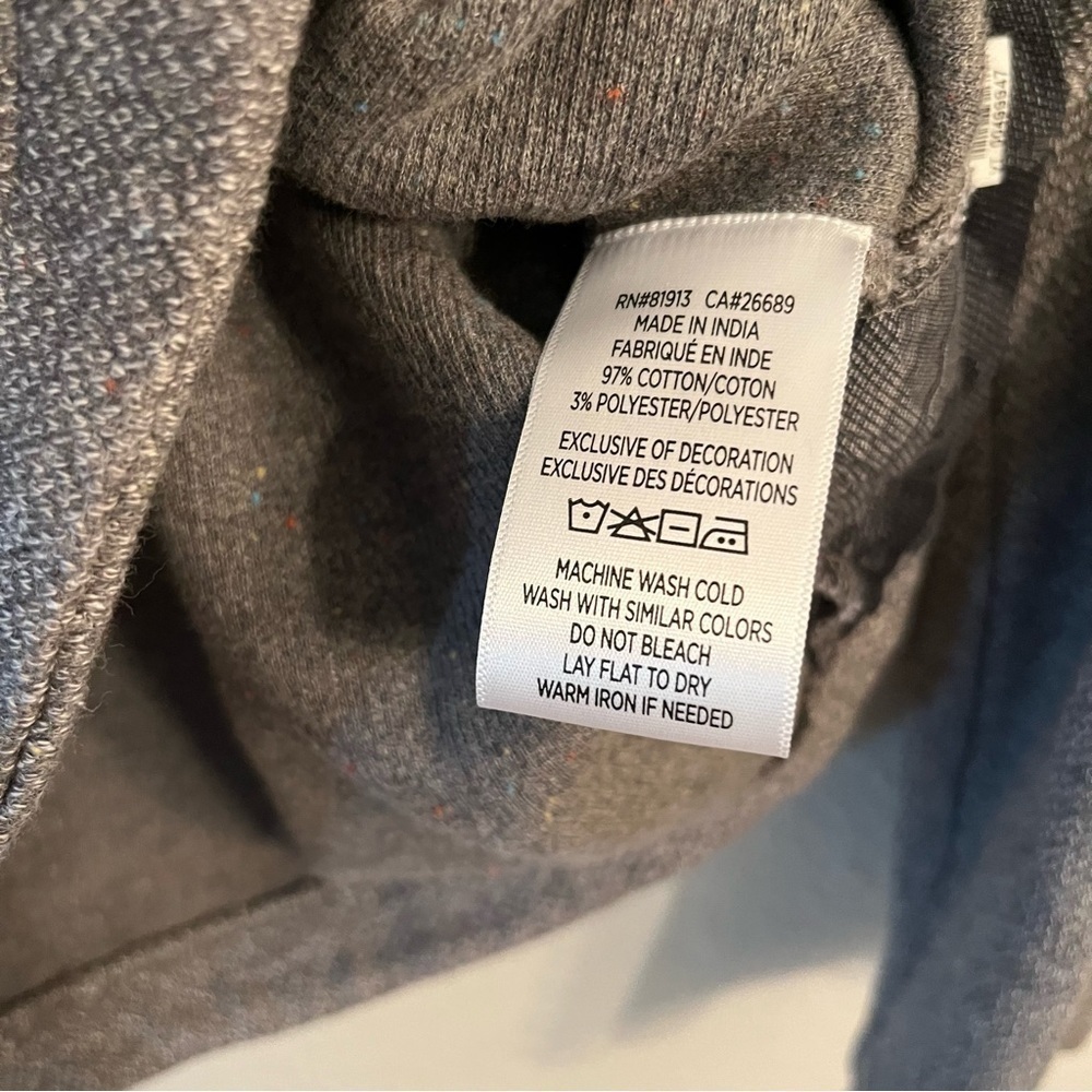Robert Graham Quarter-Zip Knit Sweater Grey Size 2XL - Picture 6 of 7